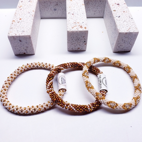 CAIRO -Original Roll-On® Bracelets, 7" round, made in Nepal #3 (3 pieces) - Picture 3 of 7